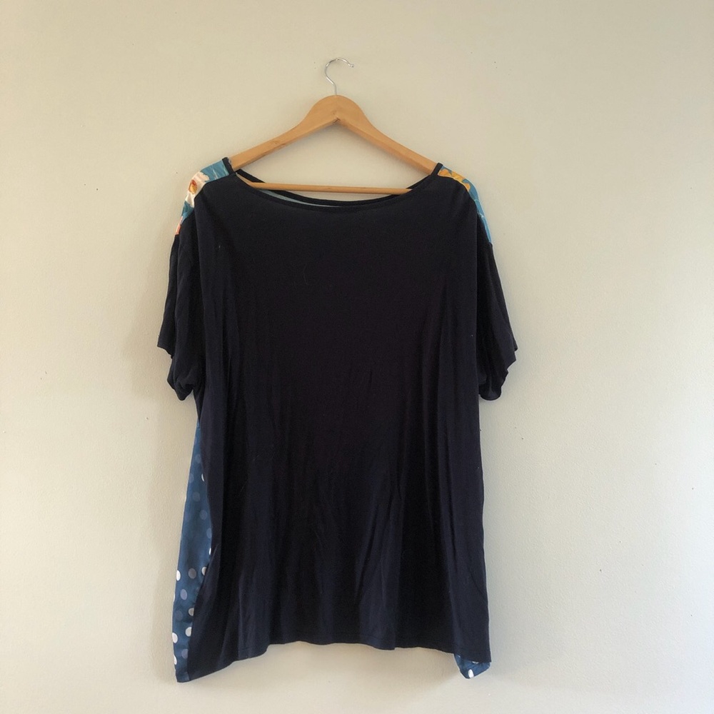 Zara Navy Blue Colorful Shirt - Picture 3 of 4